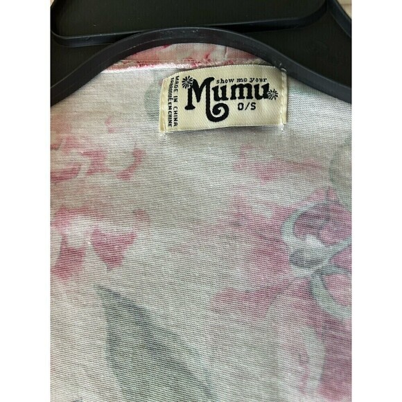 Show‎ Me Your Mumu Brie Robe One Size New Soft Pink Floral - Picture 6 of 6